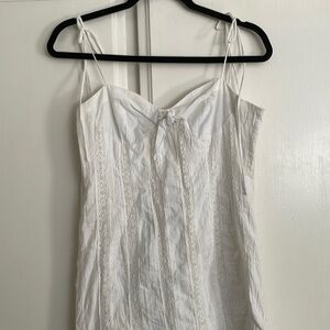 Princess Polly Size 4 White Mini Dress